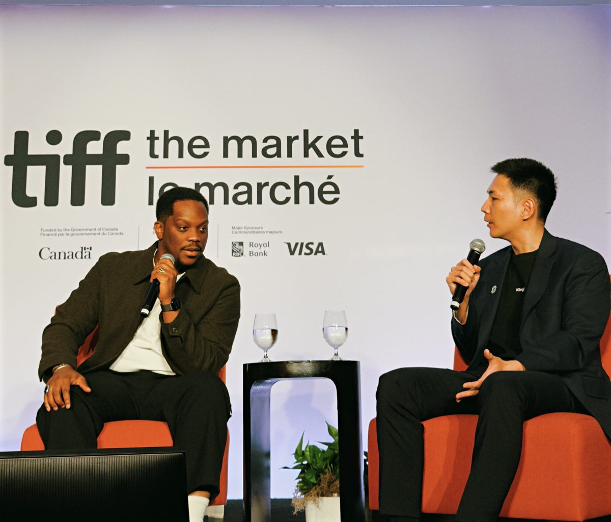 Issa Sissoko speaking on the TIFF 2026 market panel